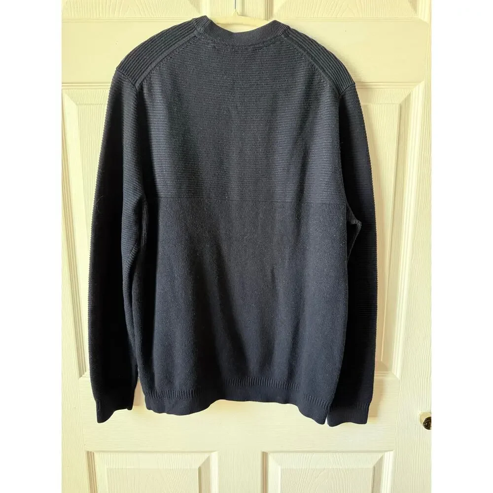 Ted Baker London Navy Ribbed Knit Sweater Womens Size 4